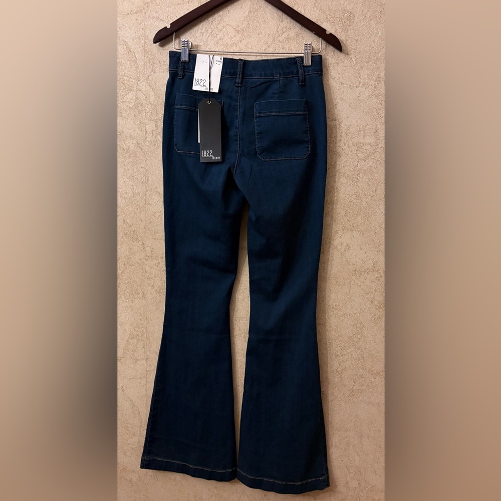 1822 Denim Silk Denim Flare - Picture 3 of 8